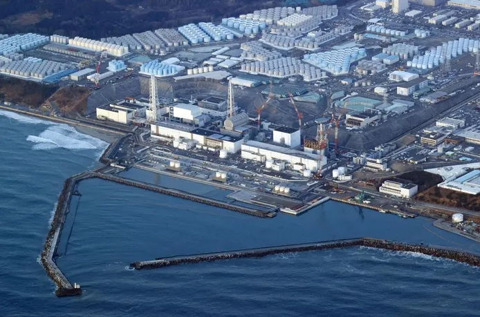 일본 후쿠시마현에 위치한 후쿠시마 다이치 원자력발전소 전경. 사진=AP