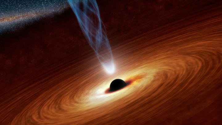 초대질량 블랙홀 상상도. 사진=유럽우주국